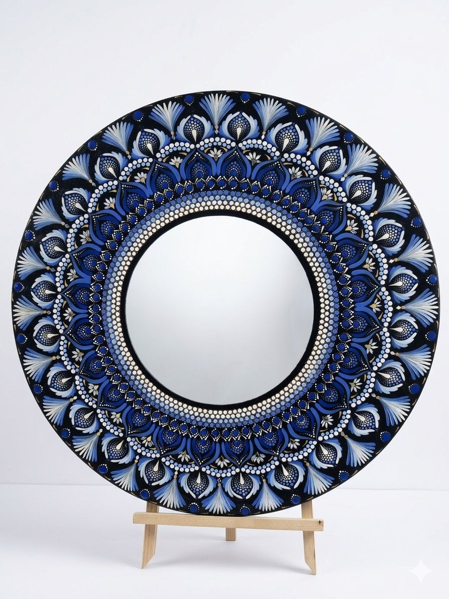 Premium Luxury Dot Mandala Wall Hanging Mirror