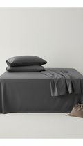 Charcoal Cotton Sateen Sheet Set