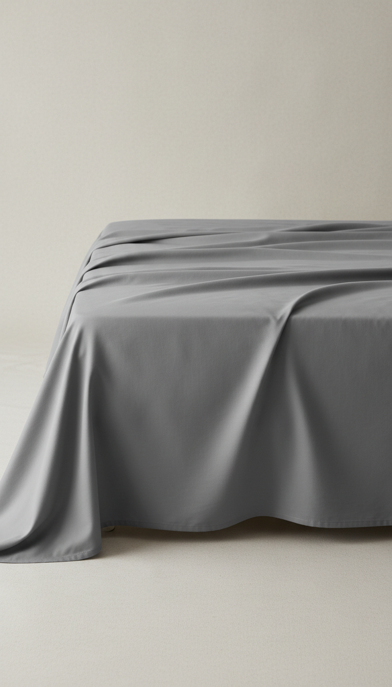 Egyptian Cotton Bed Sheet - Platinum Gray