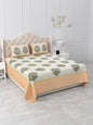 Pink Floral Queen Size Cotton Bedsheet