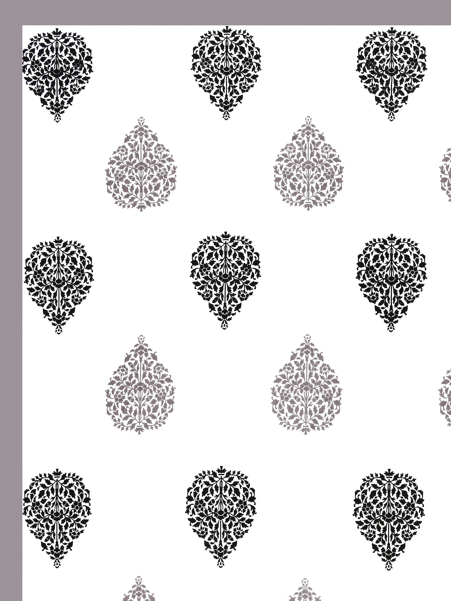 Jaipuri Grey & Charcoal Floral Butti Super King Size Cotton Bedsheet